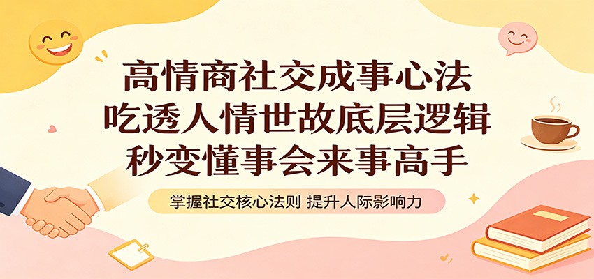 高情商社交成事心法:吃透人情世故底层逻辑,秒变懂事会来事高手 - 臻优资源网