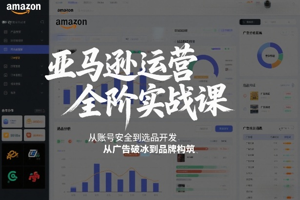 亚马逊运营全阶实战课，从账号安全到选品开发，从广告破冰到品牌构筑（更新2026） - 臻优资源网
