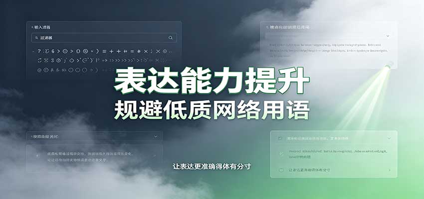表达能力提升：语言塑造思想逻辑，规避低质网络用语，强化心智感知 - 臻优资源网
