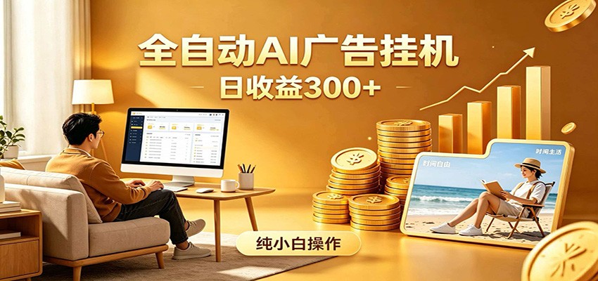 AI风口项目，全程解放双手，后台自动运行赚取收益，每天稳定收益300+ - 臻优资源网
