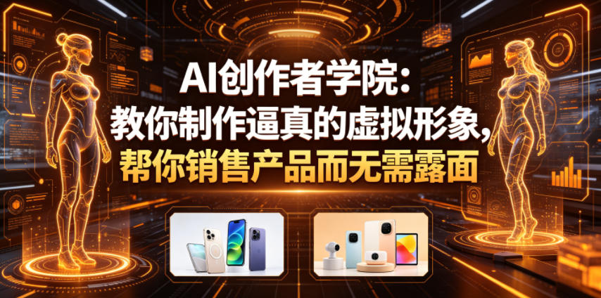 AI创作者学院：教你制作逼真的虚拟形象，帮你销售产品而无需露面【原创双语字幕】 - 臻优资源网