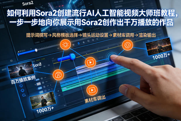 如何利用Sora2创建流行AI人工智能视频大师班，一步一步地向你展示用Sora2创作出千万播放的作品 - 臻优资源网