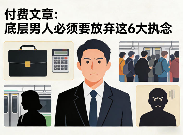 付费文章:底层男人必须要放弃这6大执念 - 臻优资源网