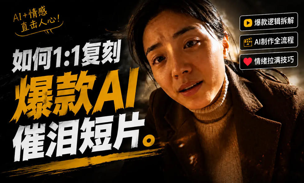 豆包+Gemini生成真人AI短剧-拆解复刻百万爆款第一人称短片，一站式讲透爆款复刻全流程 - 臻优资源网