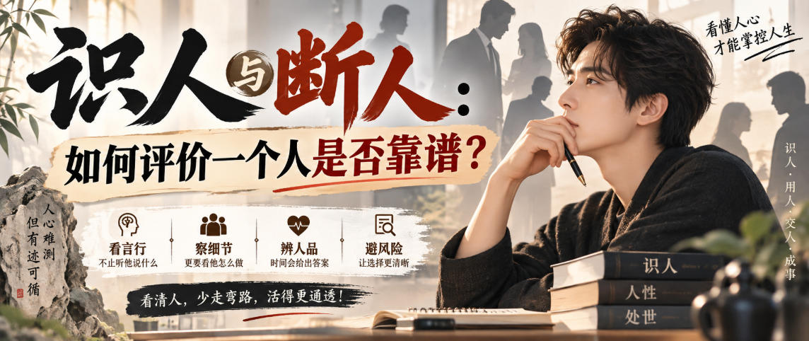 付费文章：识人与断人：如何评价一个人是否靠谱？ - 臻优资源网