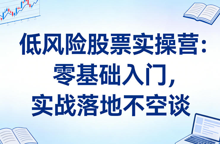 低风险股票实操营：零基础入门，实战落地不空谈 - 臻优资源网