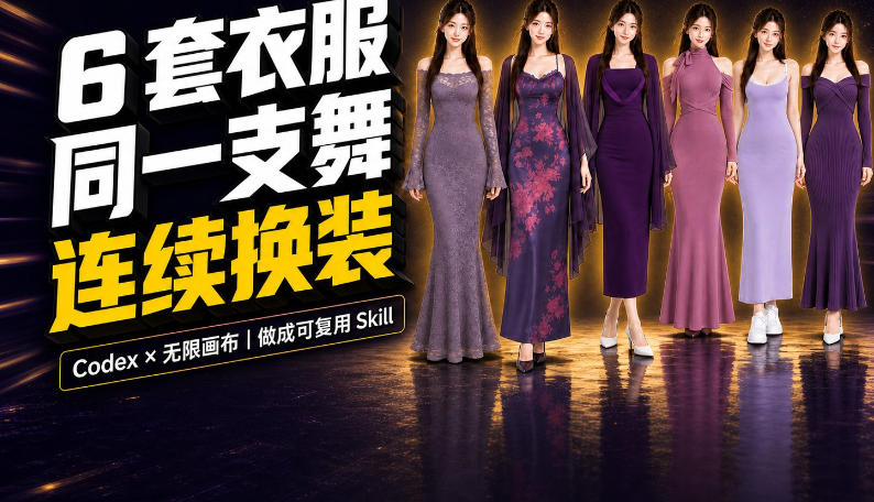 同一支舞，6套衣服按顺序切换：我把服装换装视频做成了一个Skill - 臻优资源网