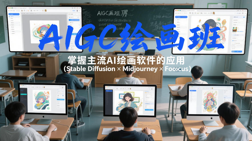 AIGC绘画班，掌握主流Ai绘画软件的应用（Stable Diffusion x Midjourney x Fooocus） - 臻优资源网