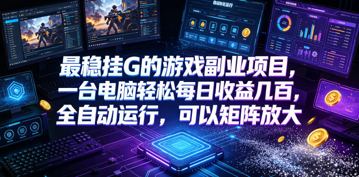 低成本网游挂机项目,单号保底日入100左右,可矩阵放大!合法合规! - 臻优资源网