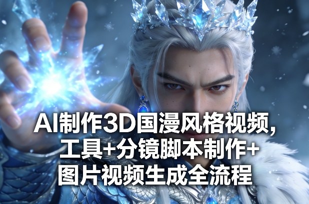 AI制作3D国漫风格视频，工具+分镜脚本制作+图片视频生成全流程 - 臻优资源网