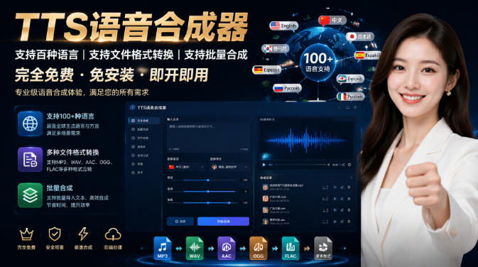 最新TTS配音，支持批量，支持文件格式转换，功能超多 - 臻优资源网