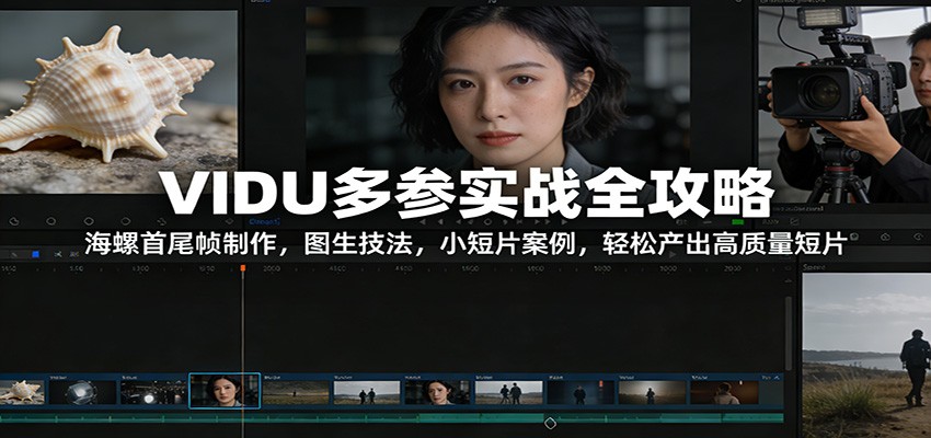 VIDU多参实战全攻略:海螺首尾帧制作,图生技法,小短片案例,轻松产出高质量短片 - 臻优资源网
