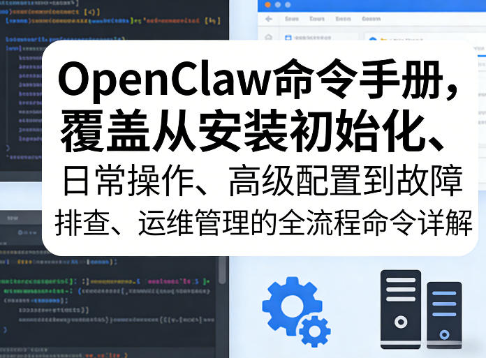 OpenClaw命令手册，覆盖从安装初始化、日常操作、高级配置到故障排查、运维管理的全流程命令详解 - 臻优资源网