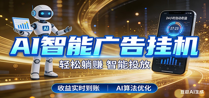 智能广告挂机新时代，利用碎片化时间实现稳定被动收益，AI帮你持续盈利 - 臻优资源网
