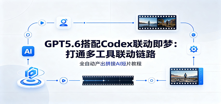 GPT5.6搭配Codex联动即梦：打通多工具联动链路，全自动产出拼接AI短片教程 - 臻优资源网