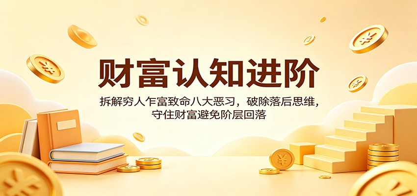 财富认知进阶:拆解穷人乍富致命八大恶习,破除落后思维,守住财富避免阶层回落 - 臻优资源网