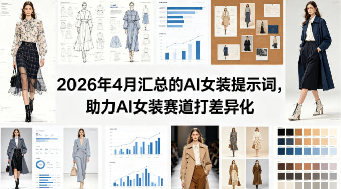 2026年4月汇总的AI女装提示词，助力AI女装赛道打差异化 - 臻优资源网