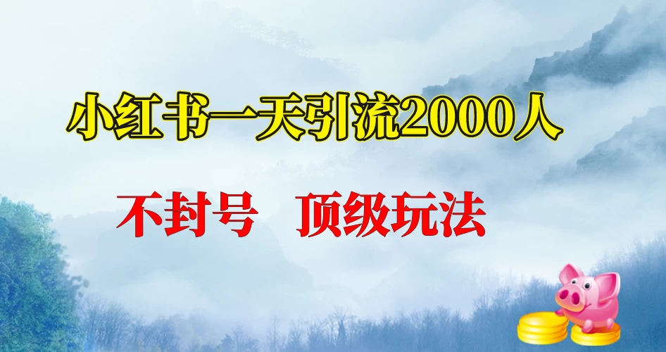 小红书一天加2000人，不封号，顶级玩法 - 项目资源网
