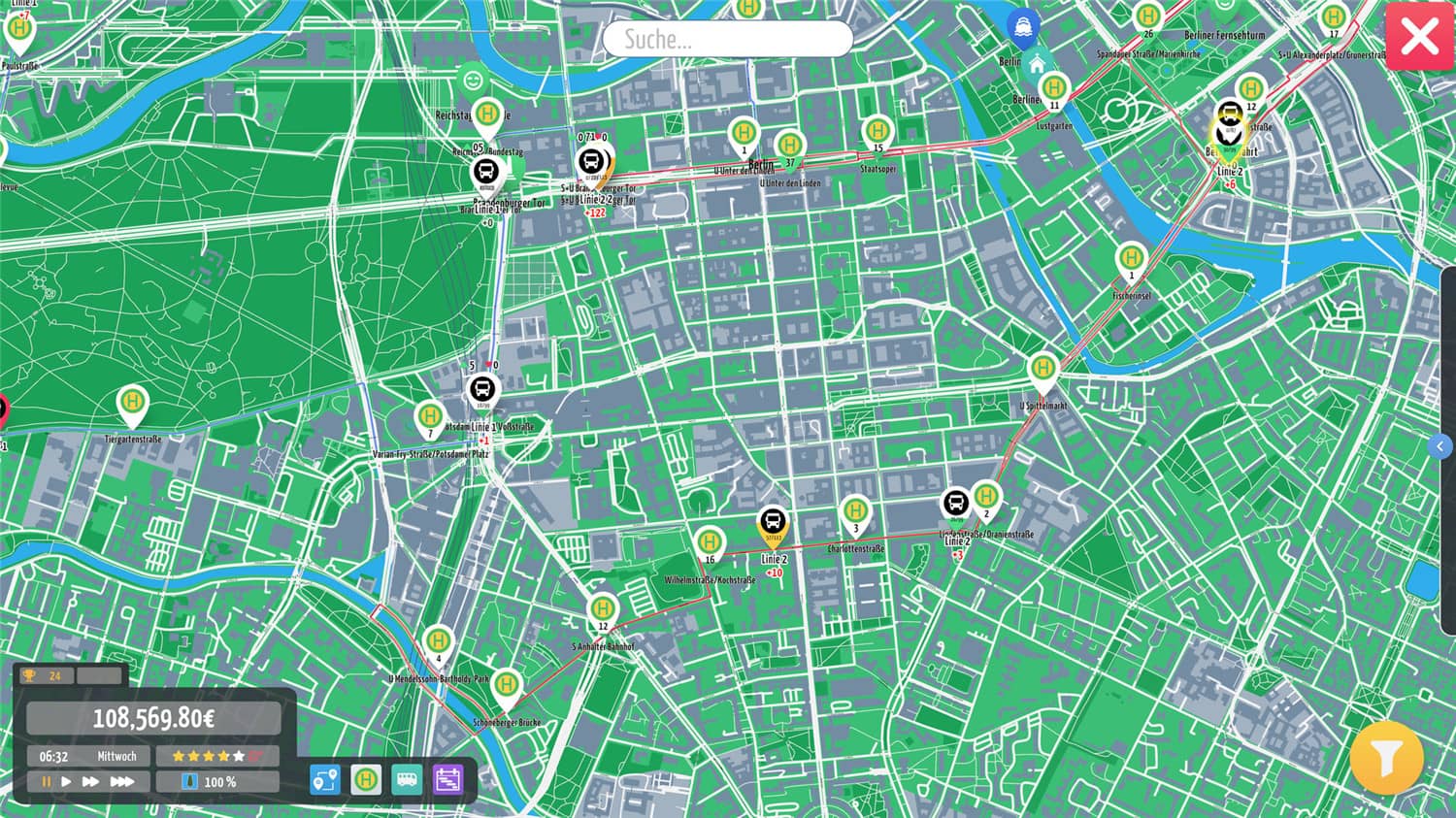 开个公交公司「城市公交经理」v1.0.1 中文版 - 项目资源网