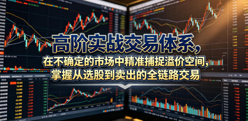 高阶实战交易体系，在不确定的市场中精准捕捉溢价空间，掌握从选股到卖出的全链路交易心法（更新6月） - 项目资源网