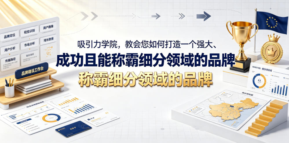 吸引力学院，教会您如何打造一个强大、成功且能称霸细分领域的品牌！【原创双语字幕】 - 项目资源网