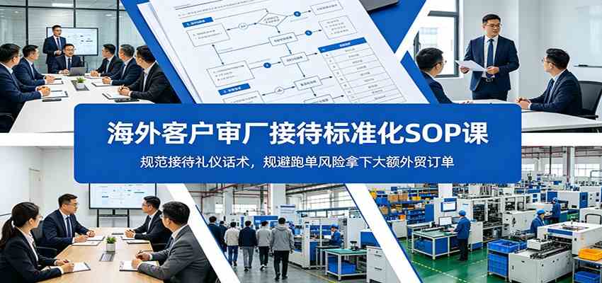 海外客户审厂接待标准化SOP课：规范接待礼仪话术，规避跑单风险拿下大额外贸订单 - 项目资源网