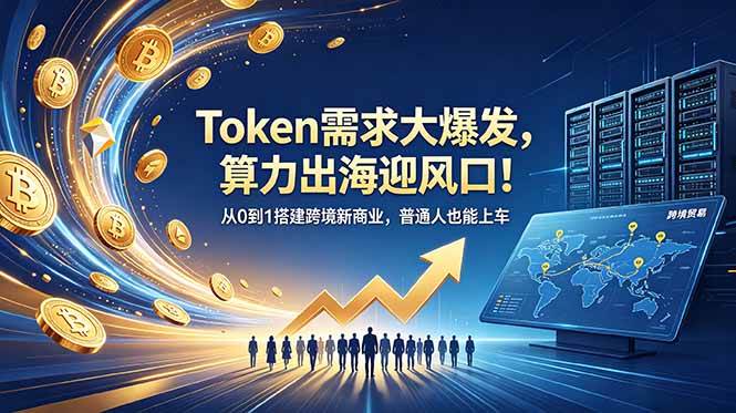 （18889期）Token需求大爆发，算力出海迎风口！从0到1搭建跨境新商业，普通人也能上车 - 项目资源网