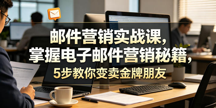 邮件营销实战课，掌握电子邮件营销秘籍，5步教你变卖金牌朋友【原创双语字幕】 - 项目资源网