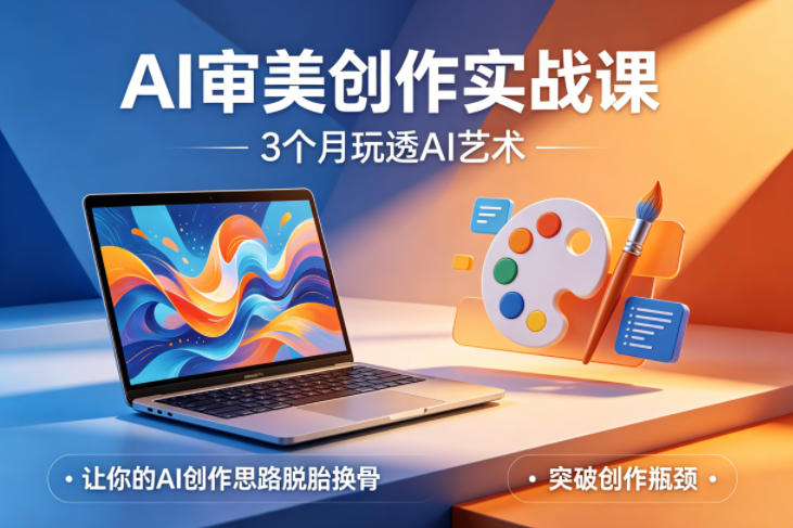 AI审美创作实战课，3个月玩透AI艺术，让你的AI创作思路脱胎换骨，突破创作瓶颈（更新0617） - 项目资源网