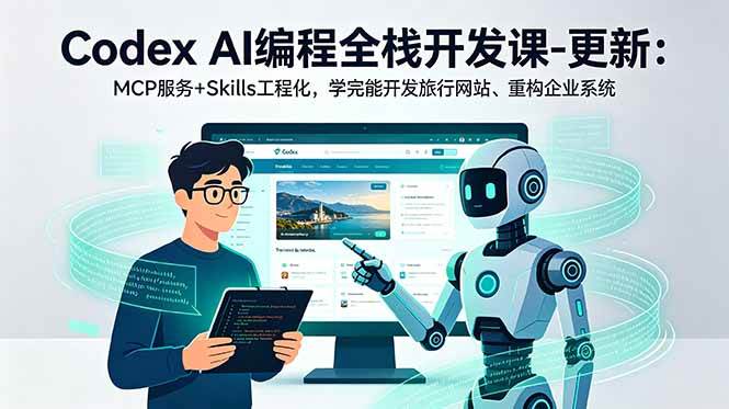 （18858期）Codex AI编程全栈开发课-更新：MCP服务+Skills工程化，学完能开发旅行网站、重构企业系统 - 项目资源网