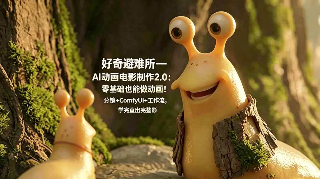 （18924期）好奇避难所—AI动画电影制作2.0：零基础也能做动画！分镜+ComfyUI+工作流，学完直出完整影片 - 项目资源网