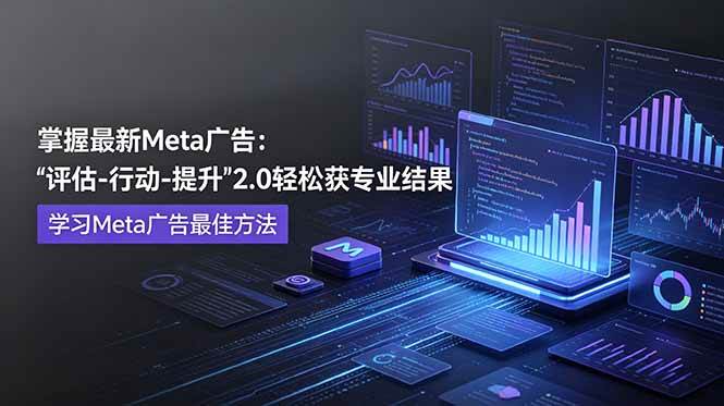 （18972期）掌握最新的Meta广告，通过“评估-行动-提升”2.0版本轻松获得专业级结果。学习目前学习Meta广告的最佳方法 - 项目资源网